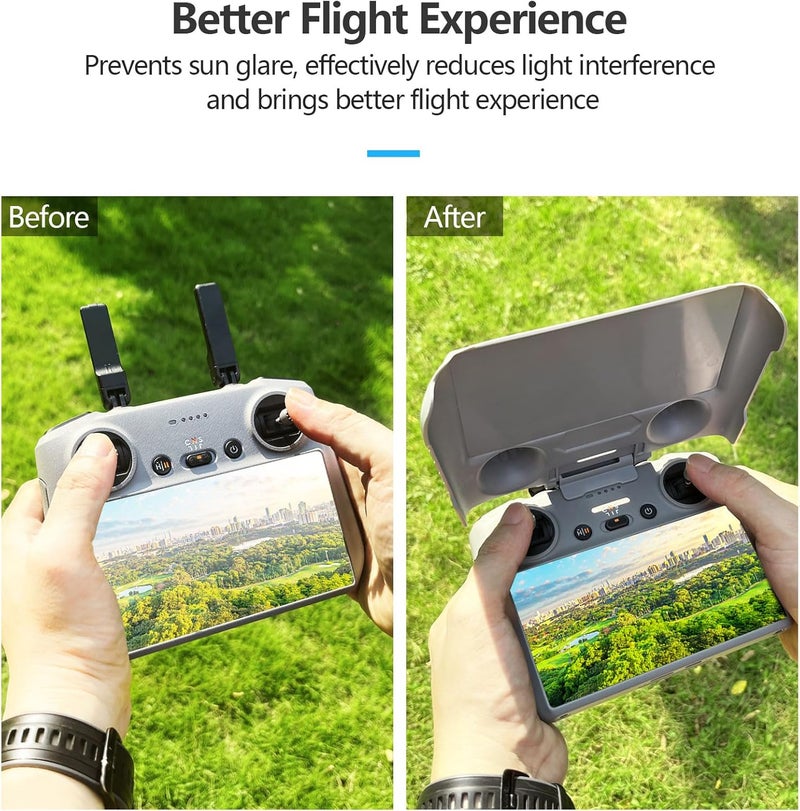 FPVtosky حزمة ملحقات Air 3s مجموعة ملحقات 5 في 1، حقيبة DJI Air 3s، حبل عنق، واقي شاشة، غطاء واقي من الشمس RC2، حامل المروحة لملحقات DJI Air 3 - Image 5